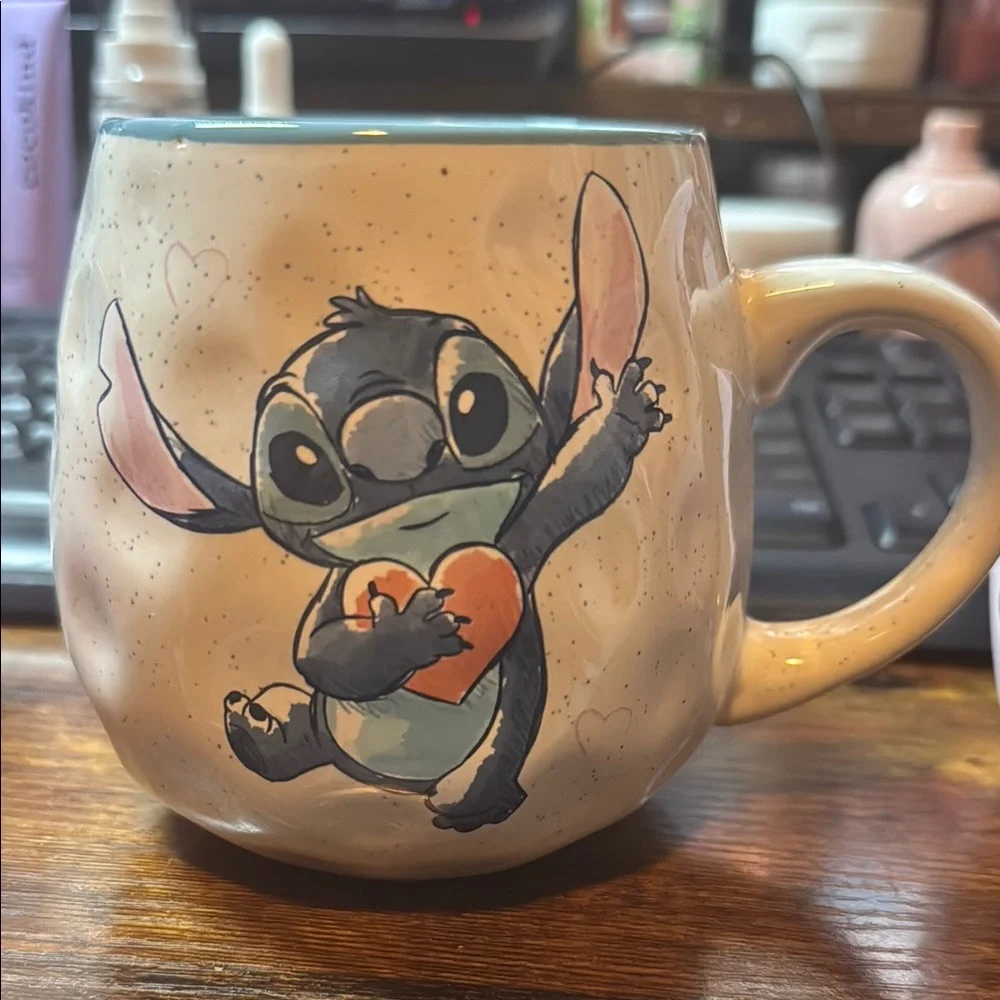 Disney Stitch Ceramic Mug - Blue and Cream - Picture 3 of 3
